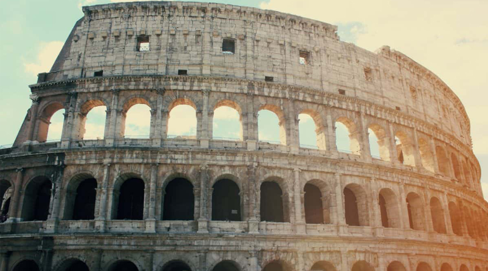roman architecture concrete stadium colosseum